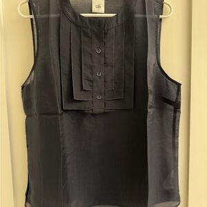 Cabi  Louis II Top Classic Navy Sleeveless Top